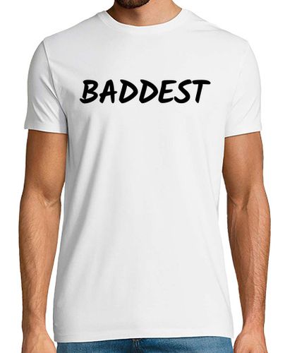 Camiseta el mas malo en letras negras - latostadora.com - Modalova