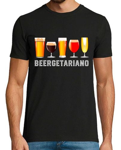 Camiseta Beergetaniano Vegetariano Cervecero Humor Alcohol Beer Cerveza - latostadora.com - Modalova