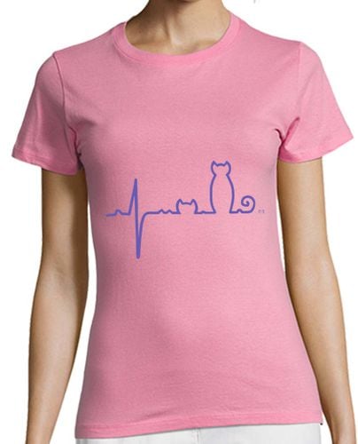 Camiseta mujer Electrogato en morado Gatos laTostadora - latostadora.com - Modalova