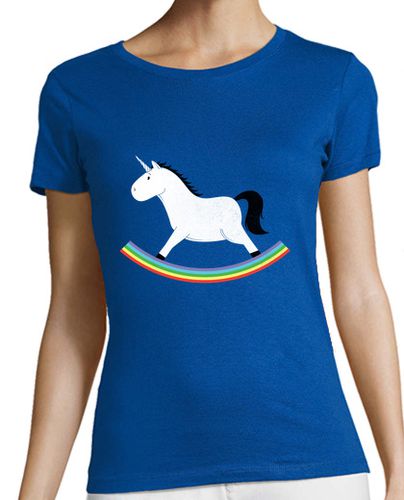 Camiseta Mujer Manga Corta unicornio mecedora laTostadora - latostadora.com - Modalova