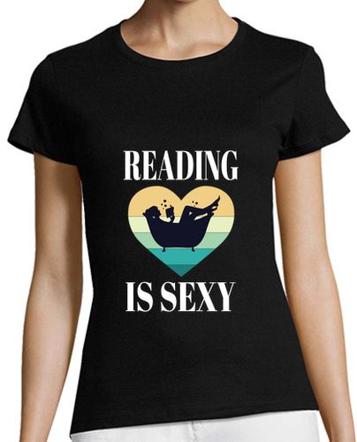 Camiseta mujer leer es sexy leer libros en la bañera laTostadora - latostadora.com - Modalova