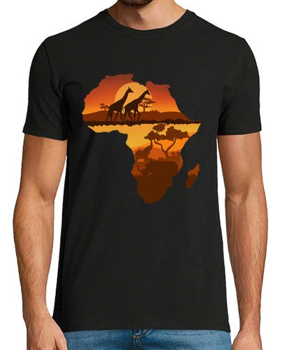 Camiseta África mapa y paisaje - latostadora.com - Modalova