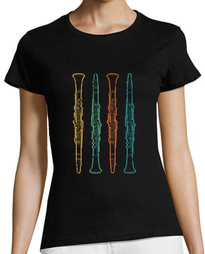 Camiseta mujer clarinete retro vintage clarinetes para - latostadora.com - Modalova