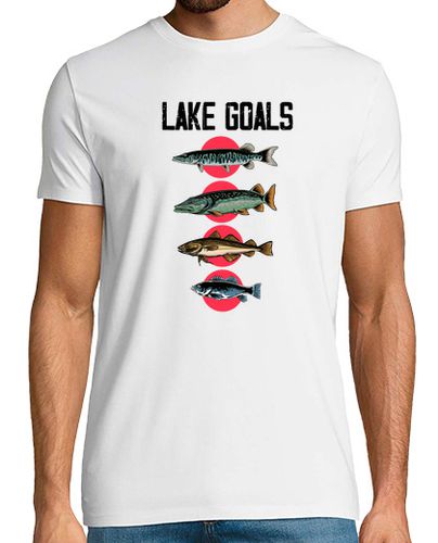 Camiseta novedad lago objetivos pesca con caña entusiasta del rastreo hilarante pescador arrastrero pesquería - latostadora.com - Modalova
