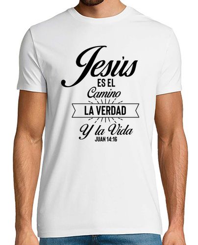 Camiseta novedad l es el camino la verdad y la vida juan 1416 vintage sagrada escritura cristianismo creyente - latostadora.com - Modalova
