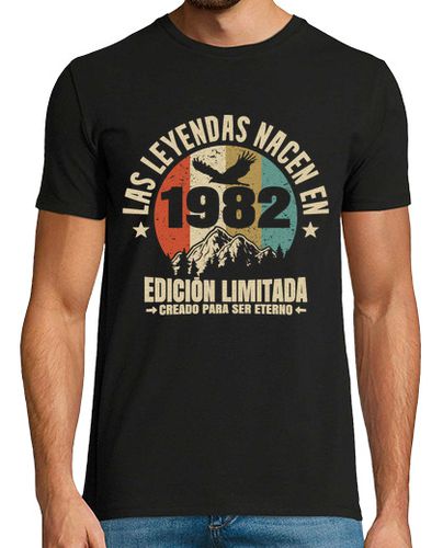 Camiseta Las leyendas nacen en 1982 - latostadora.com - Modalova