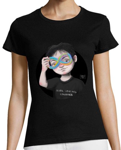 Camiseta mujer Mira con mis colores - latostadora.com - Modalova