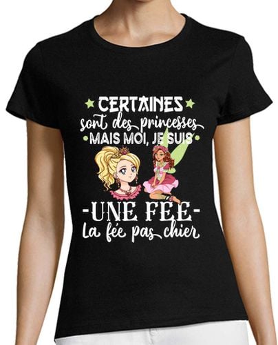 Camiseta Mujer Manga Corta chica princesa hada no mierda humor laTostadora - latostadora.com - Modalova