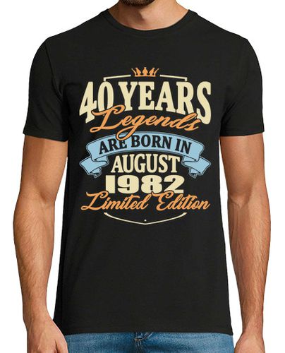 Camiseta Hombre Manga Corta leyenda nacida en agosto de 1982 laTostadora - latostadora.com - Modalova