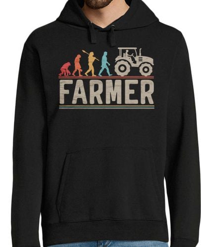 Sudadera Con Capucha Para Hombre granjero evolución agricultor tractor laTostadora - latostadora.com - Modalova