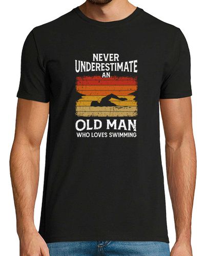 Camiseta nunca subestimes a un anciano que ama nadar - latostadora.com - Modalova