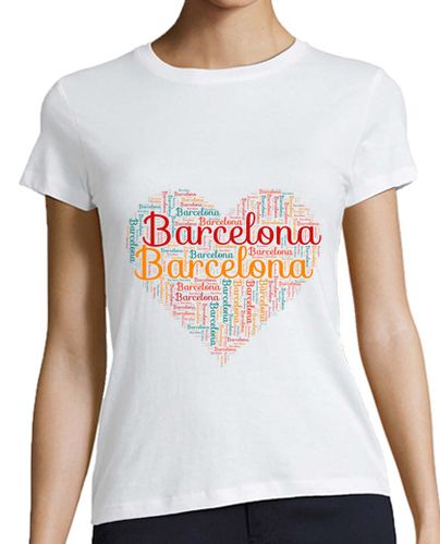 Camiseta mujer luna de miel en barcelona - latostadora.com - Modalova