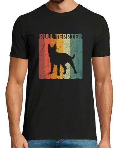 Camiseta Hombre Manga Corta Retro Bull Terrier Dog Dog Lover Gift laTostadora - latostadora.com - Modalova