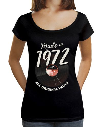 Camiseta mujer vintage 1972 disco de vinilo cumpleaños laTostadora - latostadora.com - Modalova