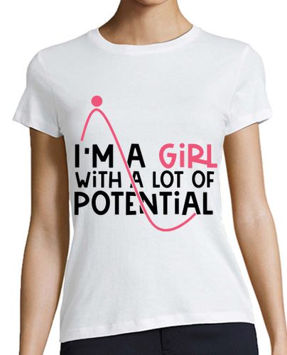 Camiseta mujer chica con ciencia divertida potencial - latostadora.com - Modalova