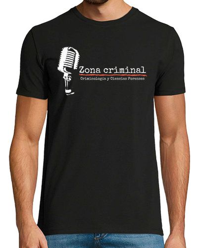 Camiseta Camiseta negra manga corta hombre Zona Criminal - latostadora.com - Modalova