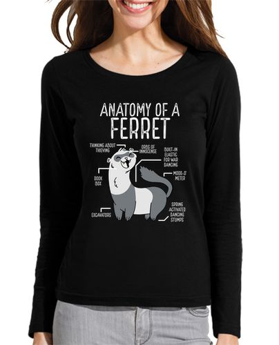 Camiseta mujer anatomía de un hurón - latostadora.com - Modalova