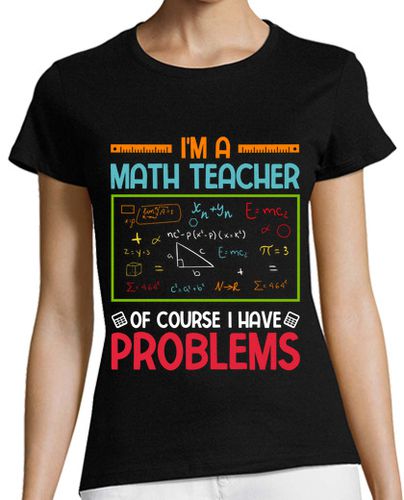 Camiseta mujer profesor de matematicas gracioso - latostadora.com - Modalova