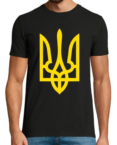 Camiseta Escudo Bandera de Ucrania - latostadora.com - Modalova