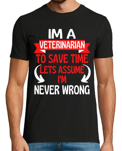 Camiseta Hombre Manga Corta soy veterinario para ahorrar tiempo vam laTostadora - latostadora.com - Modalova