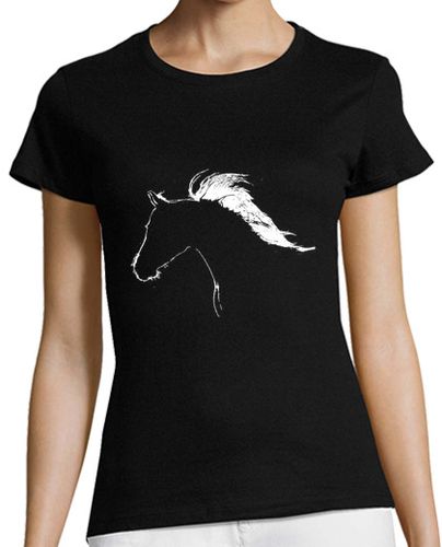 Camiseta Mujer Manga Corta Silueta de caballo laTostadora - latostadora.com - Modalova