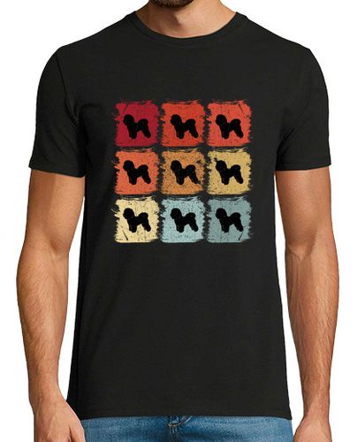 Camiseta Hombre Manga Corta Retro Pop Art Bichon Frise Dog Gift laTostadora - latostadora.com - Modalova