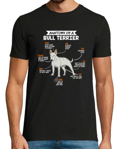 Camiseta anatomía de un bull terrier regalo divertido del dueño del perro - latostadora.com - Modalova