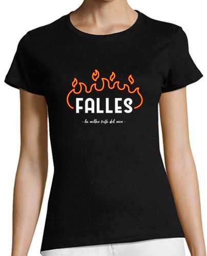 Camiseta mujer Falles la millor festa del món - latostadora.com - Modalova