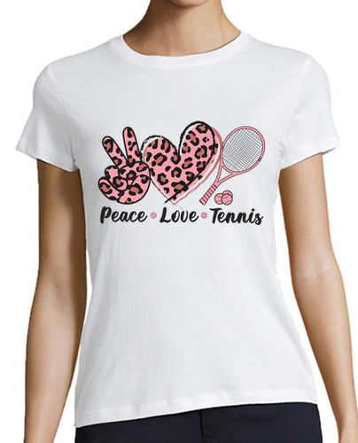 Camiseta mujer paz amor tenis mujer tenista - latostadora.com - Modalova