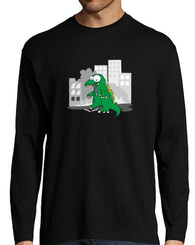 Camiseta Hombre Manga Larga Godzilla manga larga laTostadora - latostadora.com - Modalova