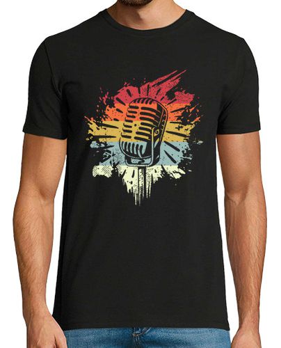 Camiseta cantante vocalista músico micrófono retro mic - latostadora.com - Modalova