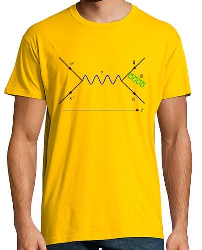 Camiseta Hombre Manga Corta Feynman diagram. Welcome gluon. laTostadora - latostadora.com - Modalova