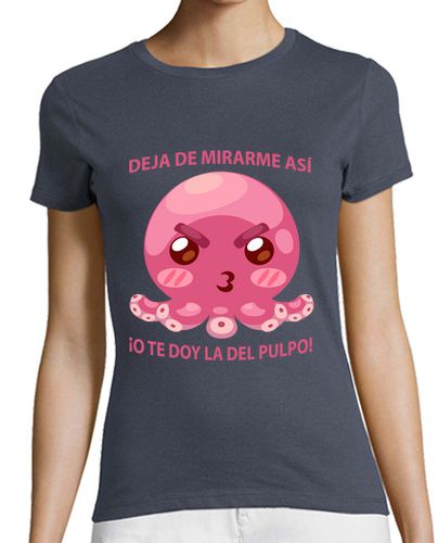 Camiseta Mujer Manga Corta Pulpo Cabreado Camiseta Mujer laTostadora - latostadora.com - Modalova