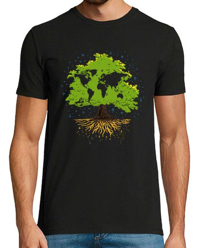 Camiseta árbol mundo mapa amante de la naturaleza arborista jardinero - latostadora.com - Modalova
