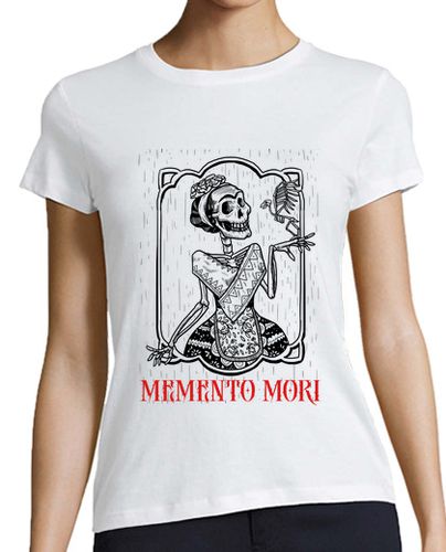 Camiseta mujer memento mori estoicismo esqueleto - latostadora.com - Modalova