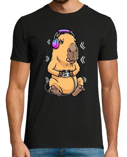 Camiseta Hombre Manga Corta capibara gigante cavy roedor jugador ga laTostadora - latostadora.com - Modalova