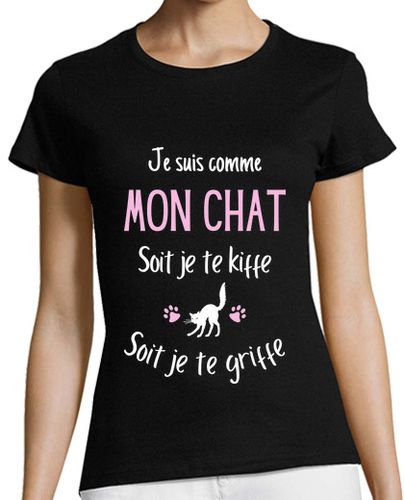 Camiseta mujer humor de gato, idea de regalo, amante de los gatos - latostadora.com - Modalova