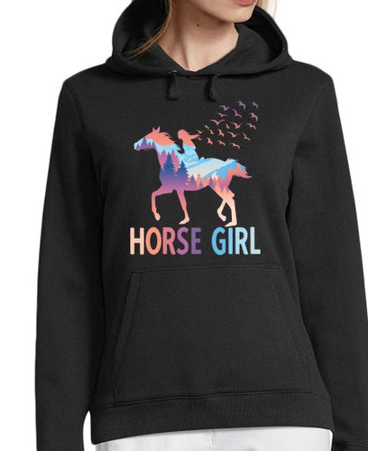 Sudadera Con Capucha Para Mujer caballo niña jinete caballos galope pas laTostadora - latostadora.com - Modalova