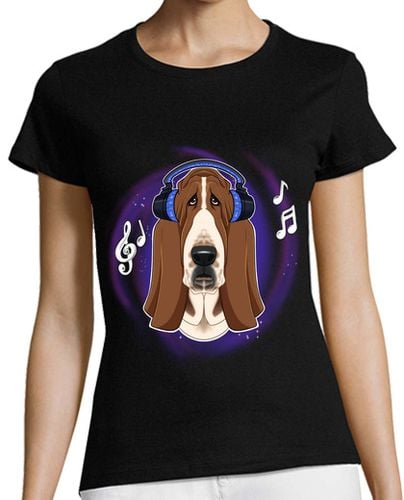 Camiseta Mujer Manga Corta amante de la música dj auriculares bass laTostadora - latostadora.com - Modalova