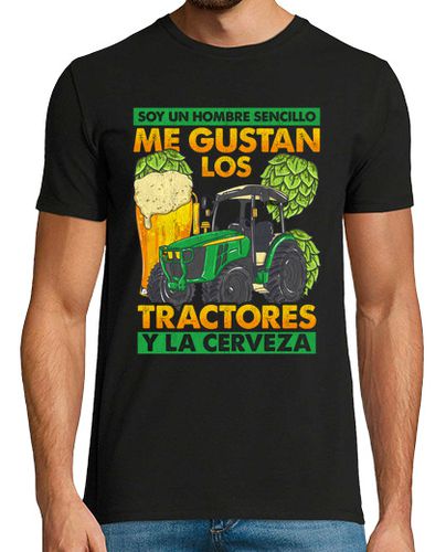 Camiseta Me Gustan Los Tractores Y La Cerveza Agricultor Granjero Campo Humor - latostadora.com - Modalova