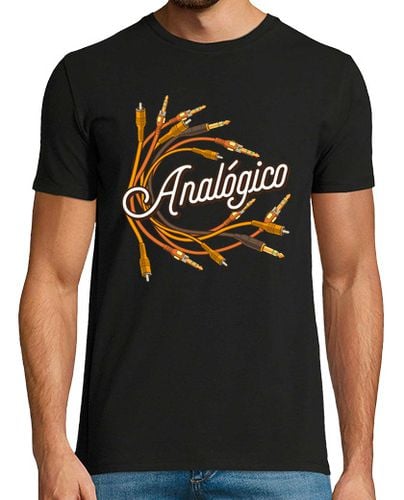 Camiseta DJ Audio Analógico Cables Técnico Sonido Retro Música Ingeniero Techno laTostadora - latostadora.com - Modalova