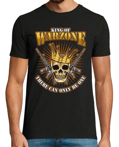 Camiseta King Of Warzone Zona De Combate Gamer Videojuegos Guerra Supervivencia - latostadora.com - Modalova