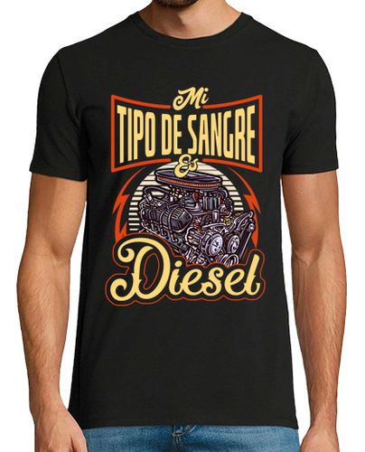 Camiseta Mi Tipo De Sangre Es Diesel Chófer Camionero Mecánico Motor Gasoil laTostadora - latostadora.com - Modalova