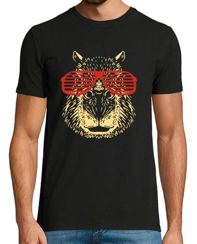 Camiseta Hombre Manga Corta gafas de sol capibara capibara laTostadora - latostadora.com - Modalova