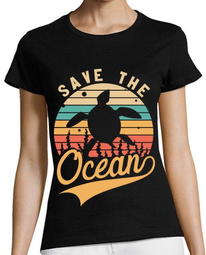Camiseta mujer salvar el océano - latostadora.com - Modalova