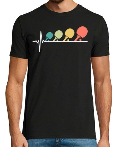 Camiseta Hombre Manga Corta tenis de mesa latido del corazón retro laTostadora - latostadora.com - Modalova