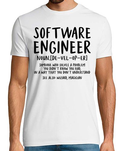 Camiseta Hombre Manga Corta definición de ingeniero de software laTostadora - latostadora.com - Modalova