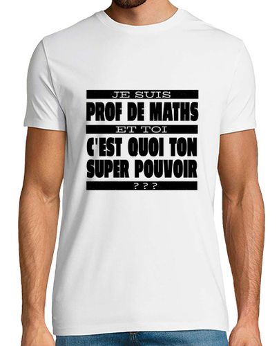 Camiseta matemáticas superpotencia francés - latostadora.com - Modalova