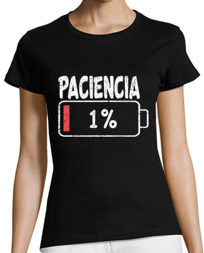 Camiseta Mujer Manga Corta paciencia en 1 regalo divertido cumplea laTostadora - latostadora.com - Modalova