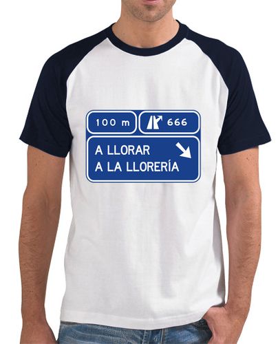 Camiseta Hombre Estilo Béisbol A llorar a la lloreria beisbol laTostadora - latostadora.com - Modalova